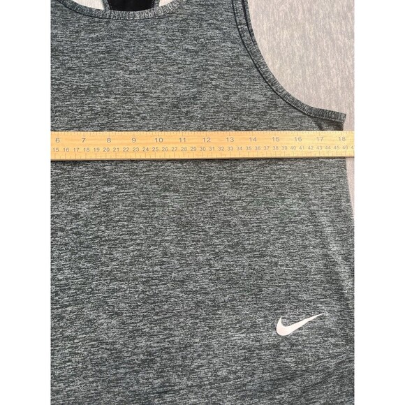 NIKE DRY Women's Open Back Studio Tank Top  M in Gray - Picture 6 of 8